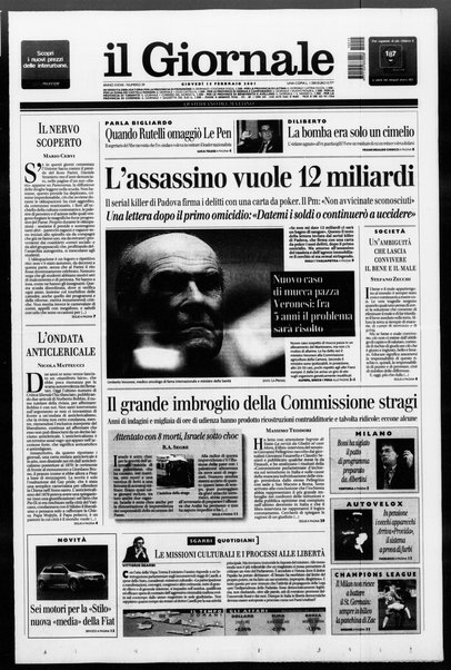 Il giornale : quotidiano del mattino